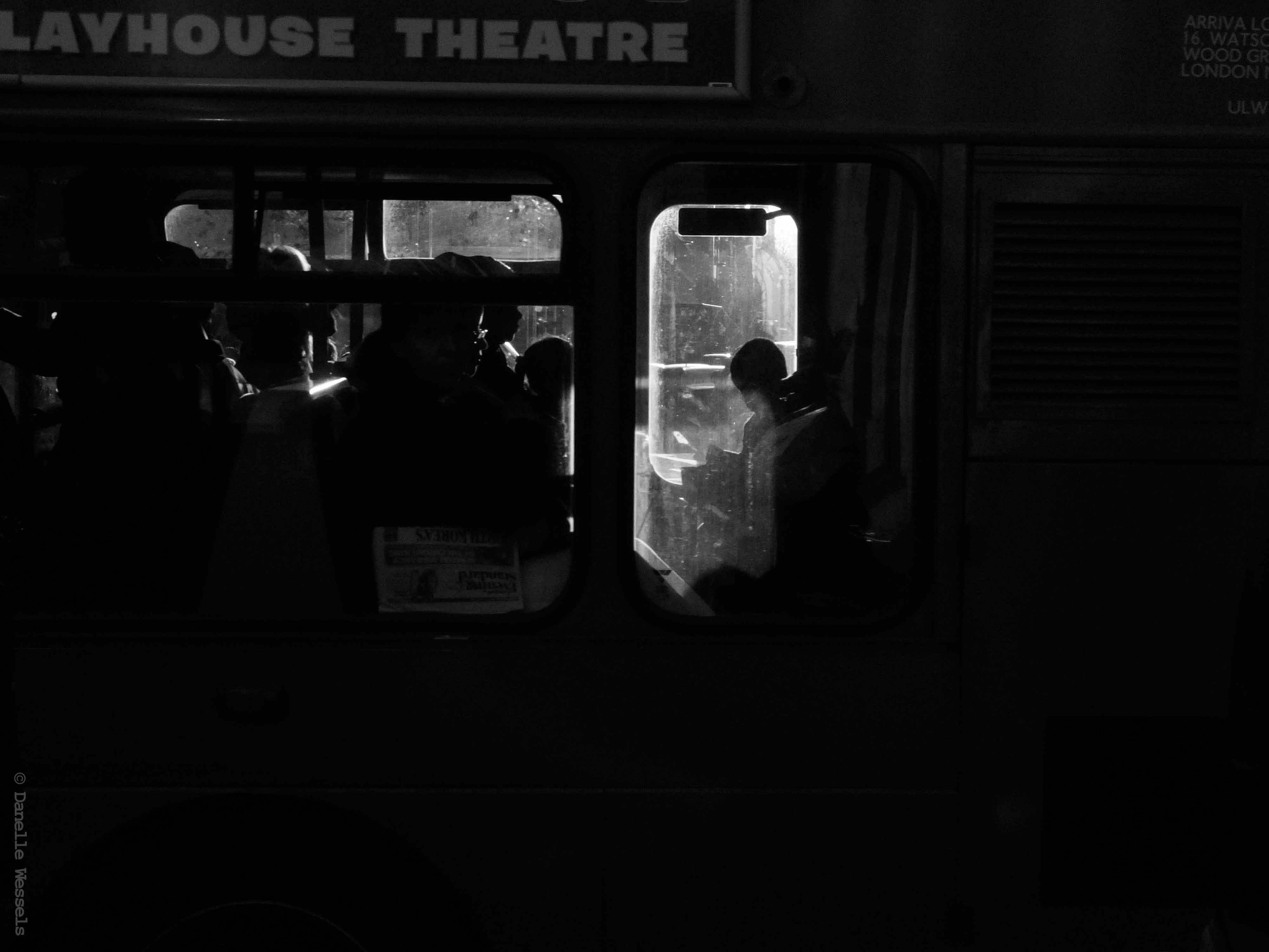 Figure on a bus